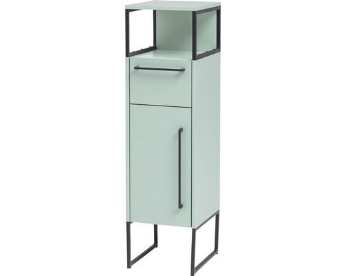 Schmaler Badezimmerschrank mit Schublade, Fach und Tür