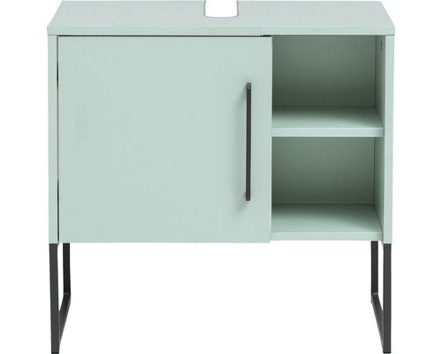 Waschbeckenunterschrank Möbelpartner Limone WBU600 59,5x60,4x33 cm ohne Waschbecken mintfarbe
