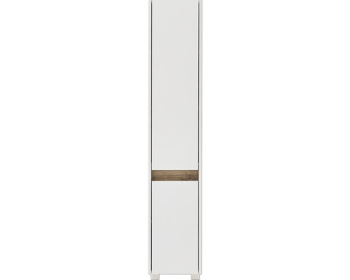 Hochschrank Möbelpartner Cosmo H300 2 Türen 164,5x30,2x33 cm weiß perl