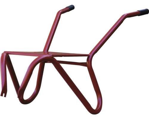 Metallgestell einer Schubkarre ohne Wanne