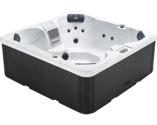 Austellbarer Außenwhirlpool Canadian Spa Cornwall Plug & Play für 5 Personen Quadratischer Whirlpool mit Düsen und Bedienfeld