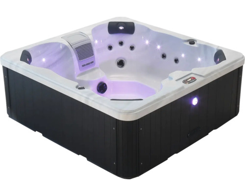 Quadratischer Whirlpool mit Beleuchtung