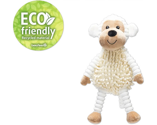 Ökologisches Hundespielzeug Schaf aus recyceltem Material