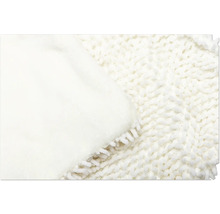 Detailansicht eines weißen Staubmoppbezugs