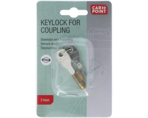 Schloss für Anhängerkupplung mit zwei Schlüsseln von Carpoint