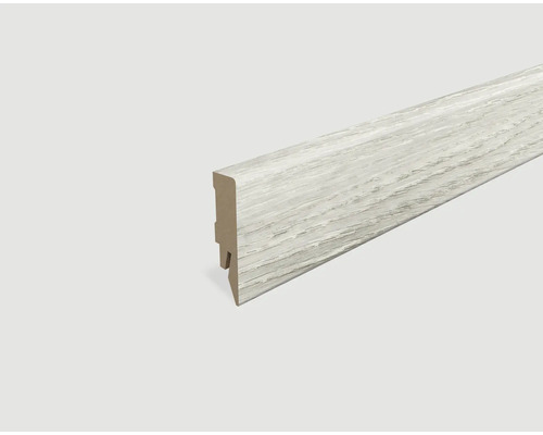 Sockelleiste foliert Eiche Pazifikblau L504 2400 x 58 x 14 mm Sockelleiste mit Holzstruktur