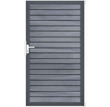 Gartentür aus Aluminium mit horizontalen Lamellen