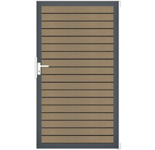Gartentür aus Holz mit Griff