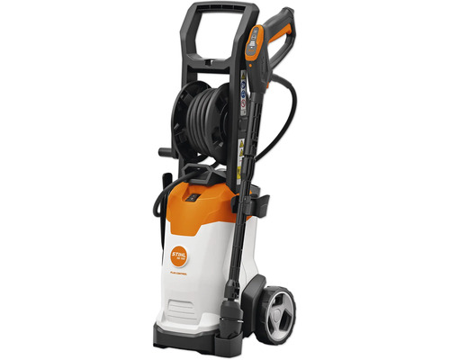 Stihl Hochdruckreiniger mit Schlauchtrommel und Rädern