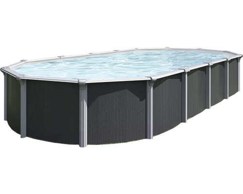 Aufstellpool Stahlwandpool-Set Kwad Supreme Design oval 490x360x132 cm inkl. San - Bild 2 von 12