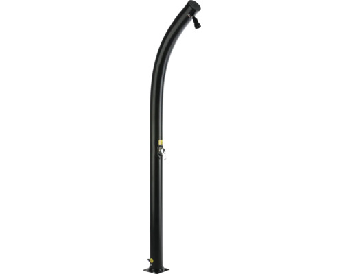 Gartendusche aus Metall mit Wasserhahn