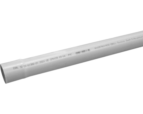 Installationsrohr EBULL M32, 2 m, starr, grau