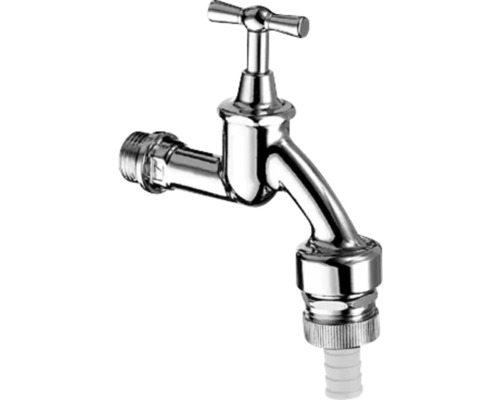 Wasserhahn aus Metall mit Griff