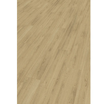 Verlegter Laminatboden in Holzoptik.