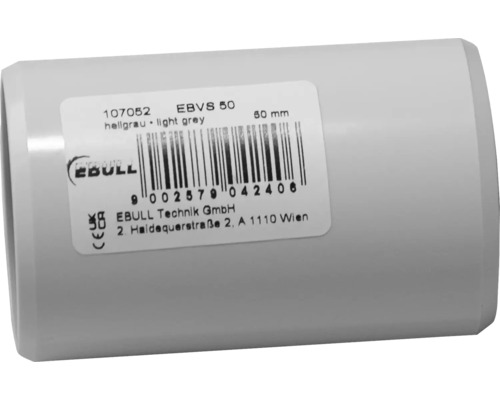 Steckmuffe EBULL M50, 1 Stk., hellgrau Ebull Muffe, 50 Millimeter