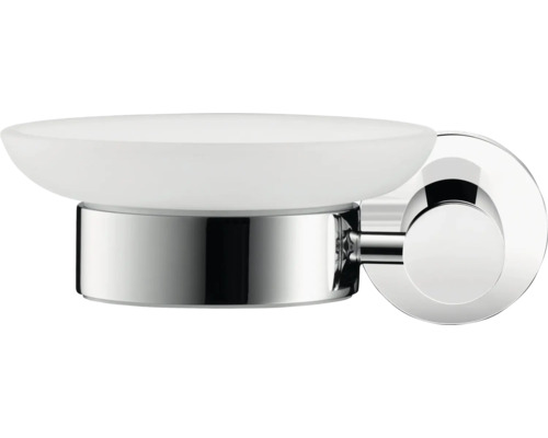 Seifenhalter zur Wandmontage mit mattiertem Glas