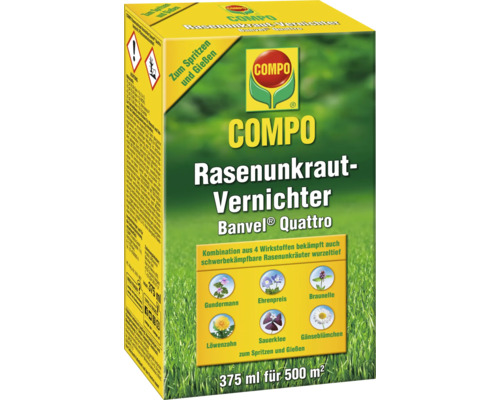 COMPO Rasenunkrautvernichter Banvel Quattro zur Unkrautbekämpfung