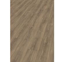 Verlegter Laminatboden mit Holzoptik.