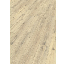Nahaufnahme von Laminatboden mit Holzstruktur.