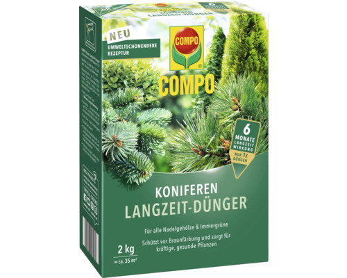 Koniferen-Langzeitdünger Compo 2 kg Compo Koniferen Langzeit-Dünger Packung mit dem Compo Logo