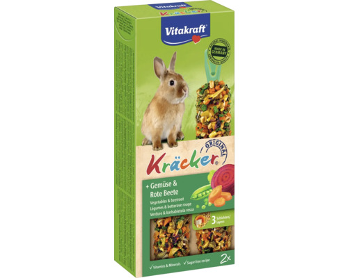 Vitakraft Kräcker für Kaninchen mit Gemüse und Rote Bete