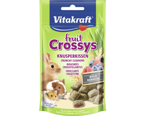 Nagersnack, Vitakraft Fruit Crossys Meerschweinchen 45 g Vitakraft Fruit Crossys Wild Berry Nagerfutter