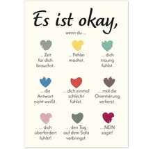 Postkarte Es ist okay, wenn du … 10,5x14,8 cm