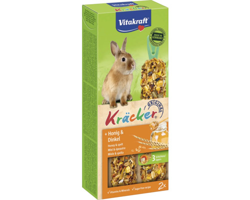 Vitakraft Kräcker für Nagetiere, Honig und Dinkel