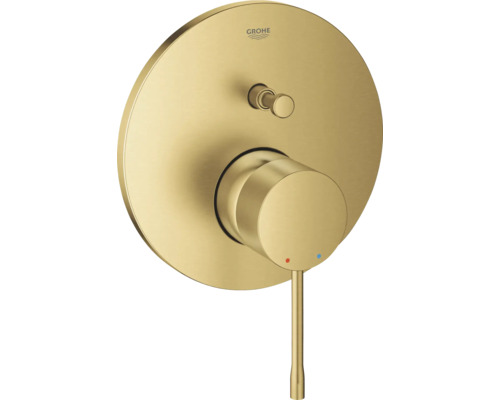 GROHE Essence Waschtischarmatur In Gold – Wassersparend, Mit Zugstangen-Ablauf, 17 Cm Hoch