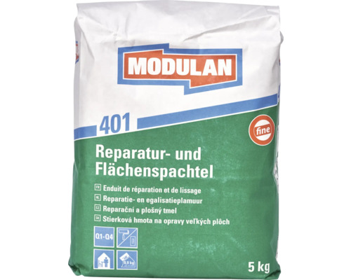 MODULAN Reparaturspachtel und Flächenspachtel 400 innen fein 5 kg