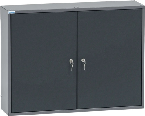 Hängeschrank Küpper 800 x 600 x 200 mm 2 Türen 36 Sichtboxen grau