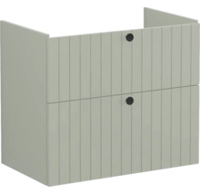 Waschbeckenunterschrank mit zwei Schubladen und Griffen