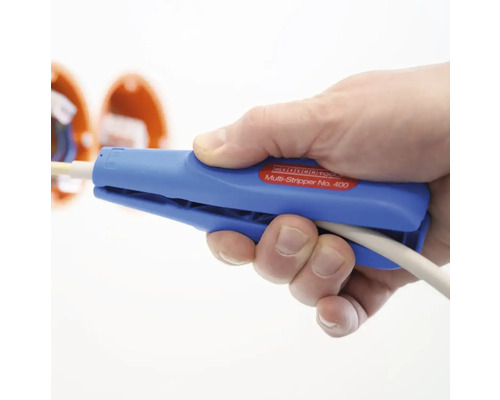 Handhabung eines Weicon Multi-Abisolierers No. 400 zum Abisolieren eines Kabels