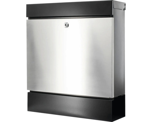 Briefkasten aus Edelstahl mit Schloss