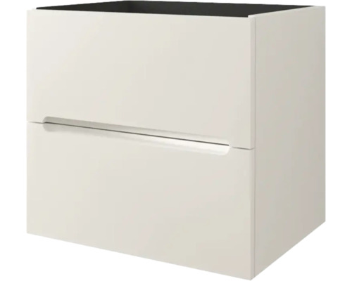 Waschbeckenunterschrank Baden Haus Kim 60x55x46 cm ohne waschbecken weiß matt Unterschrank für Waschtisch mit zwei Schubladen