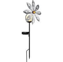 Solarleuchte mit Blumenmotiv für den Außenbereich