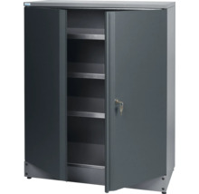 Stahlschrank mit Regalböden und abschließbarer Tür