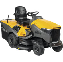 Aufsitzrasenmäher in Gelb und Grau