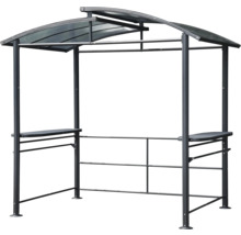 Grillpavillon mit Dach und Ablageflächen
