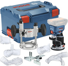 Bosch Akku-Oberfräse mit Zubehör und L-Boxx