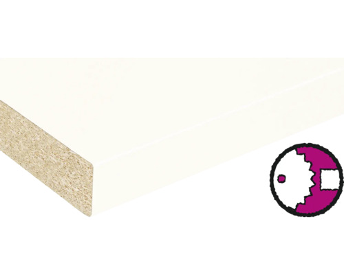 Küchenarbeitsplatte 1106PE weiß 2600x600x28 mm (Zuschnitt online reservierbar) Küchenarbeitsplatte 1106PE weiß 2600x600x28 mm (Zuschnitt online reservierbar)