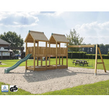 Spielplatz mit Schaukel und Rutsche für den Außenbereich