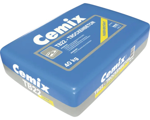 CEMIX TROCKENBETON TB22 C16/20; 40Kg Cemix TB22 Trockenbeton faserverstärkt, 40 Kilogramm Sack