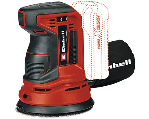 Einhell Akku-Exzenterschleifer mit Staubfangsack