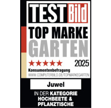 Test Bild Top Marke Garten 2025 Auszeichnung für Juwel Hochbeete und Pflanztische