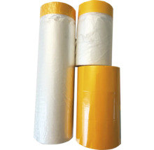 Drei Rollen Malerkreppband und Abdeckfolie