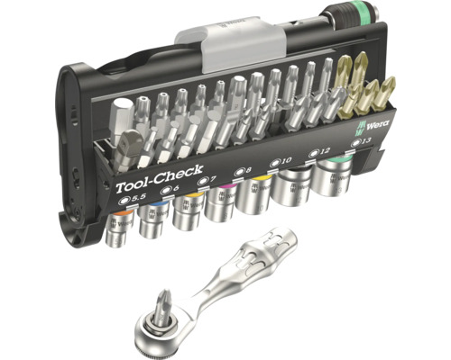 Wera Tool-Check Werkzeugsatz mit Bits, Nüssen und Ratsche