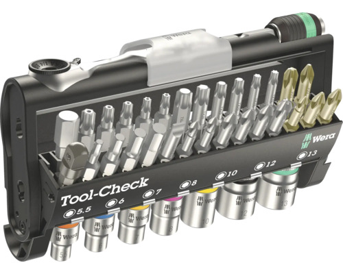Wera Tool Check Werkzeugset mit Bits und Nüssen