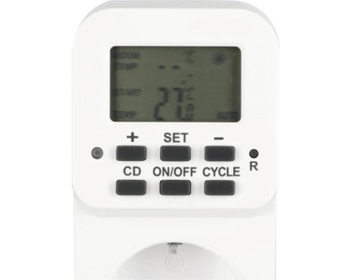 Zeitschaltuhr mit digitaler Anzeige und verschiedenen Einstellungsknöpfen