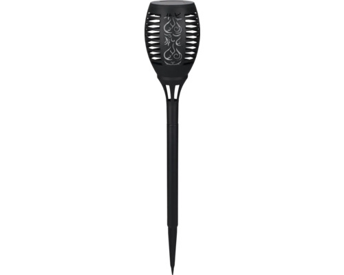 LED Solar Fackel mit Erdspieß 36 warmweiße LEDs H 52,5 cm schwarz LED Solar Fackel mit Erdspieß 36 warmweiße LEDs H 52,5 cm schwarz